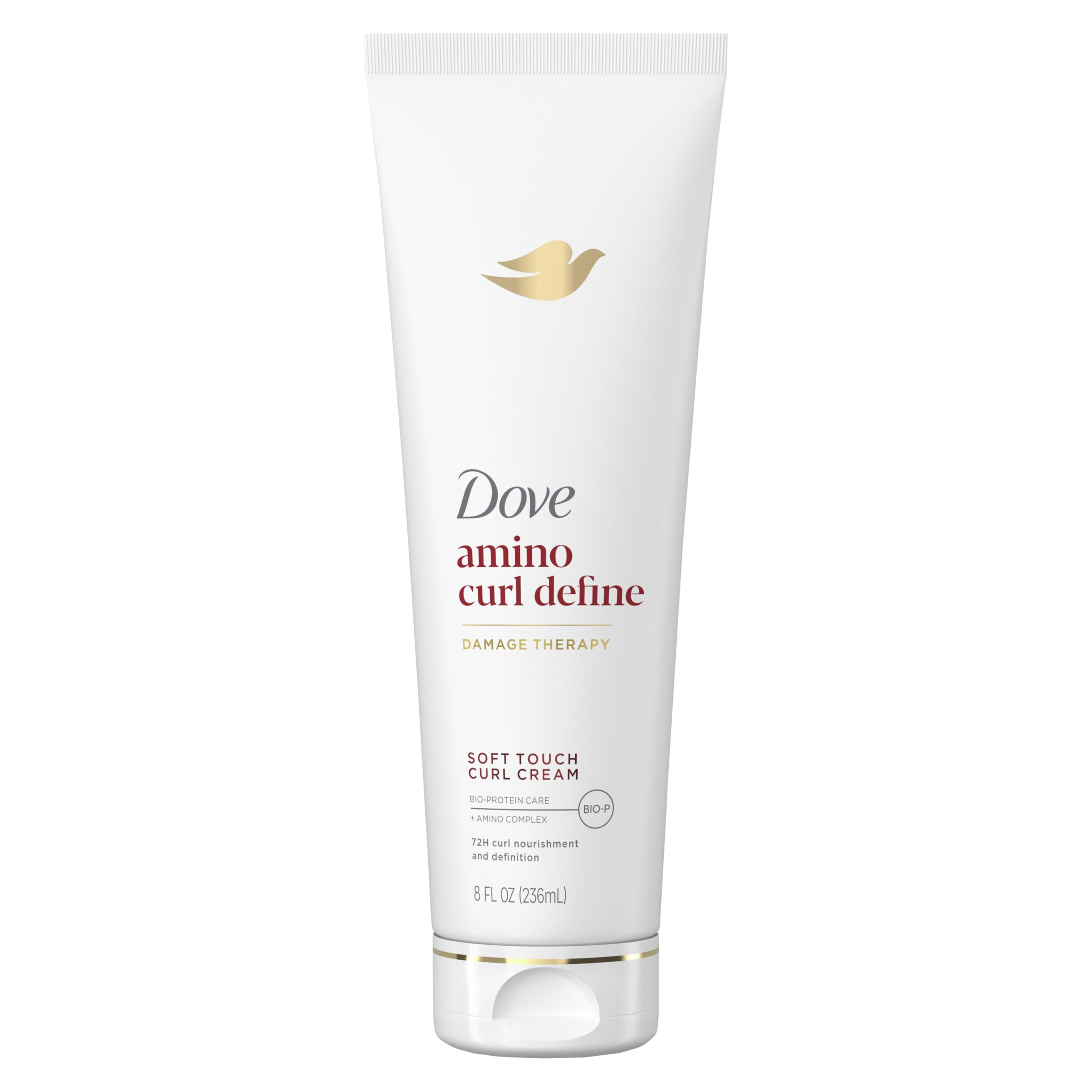 Dove Curl Cream Amino Curl for Curly, Coily Hair with Bio-Protein Care Technology + Amino Complex 8 Fl Oz