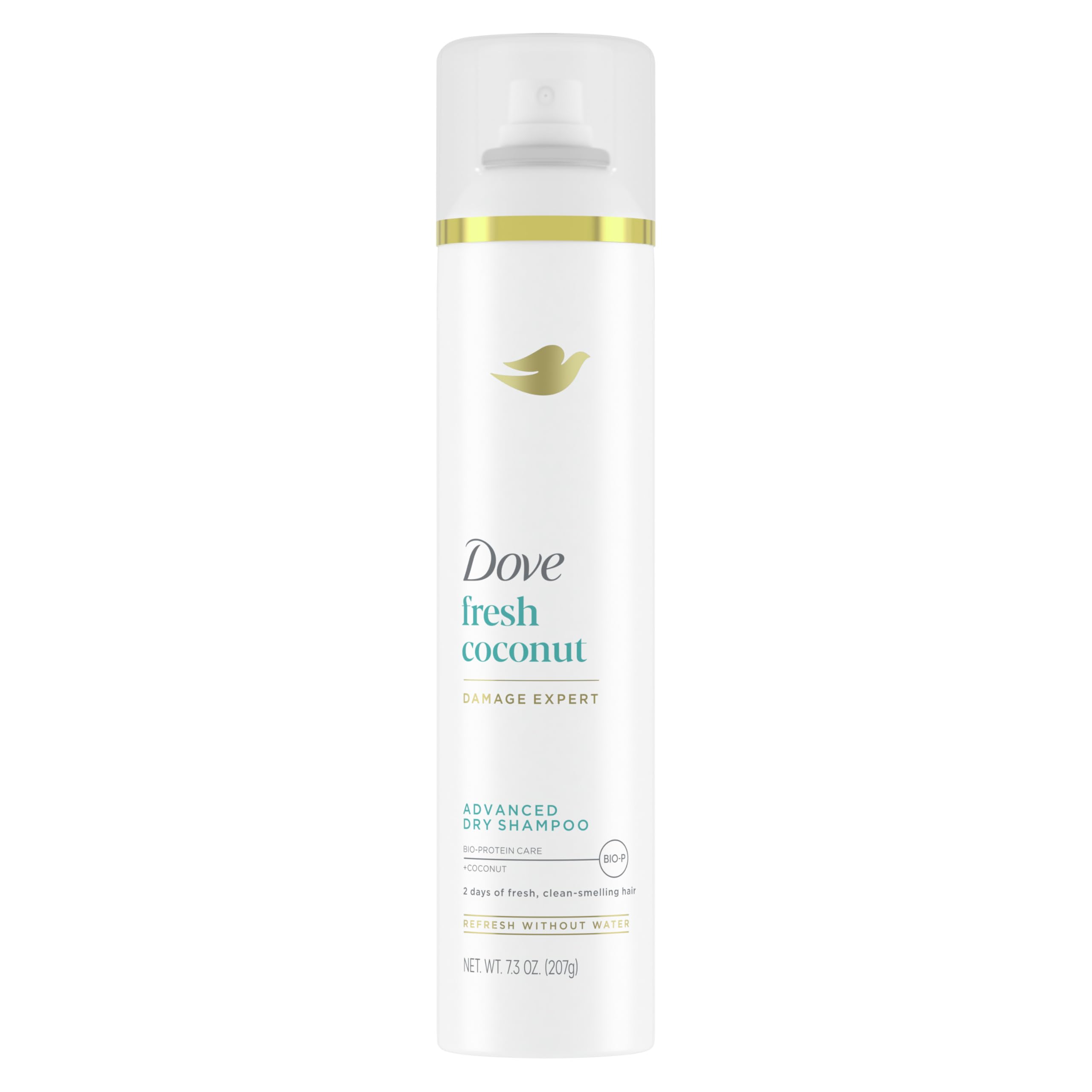 Dove Advanced Dry Shampoo Fresh Coconut Refresh & Revive Hair Without Water for Clean & Fresh Hair 7.3 oz