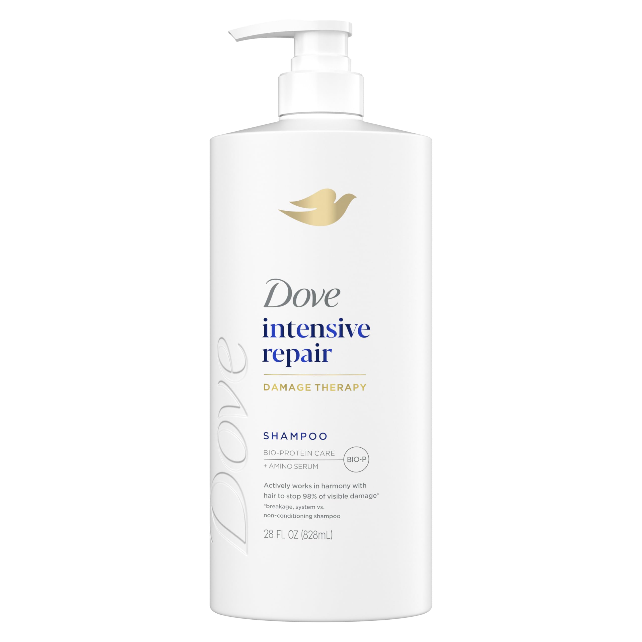 Dove Shampoo Intensive Repair for Damaged Hair with Bio-Protein Care Technology and Amino Serum 28 Fl Oz