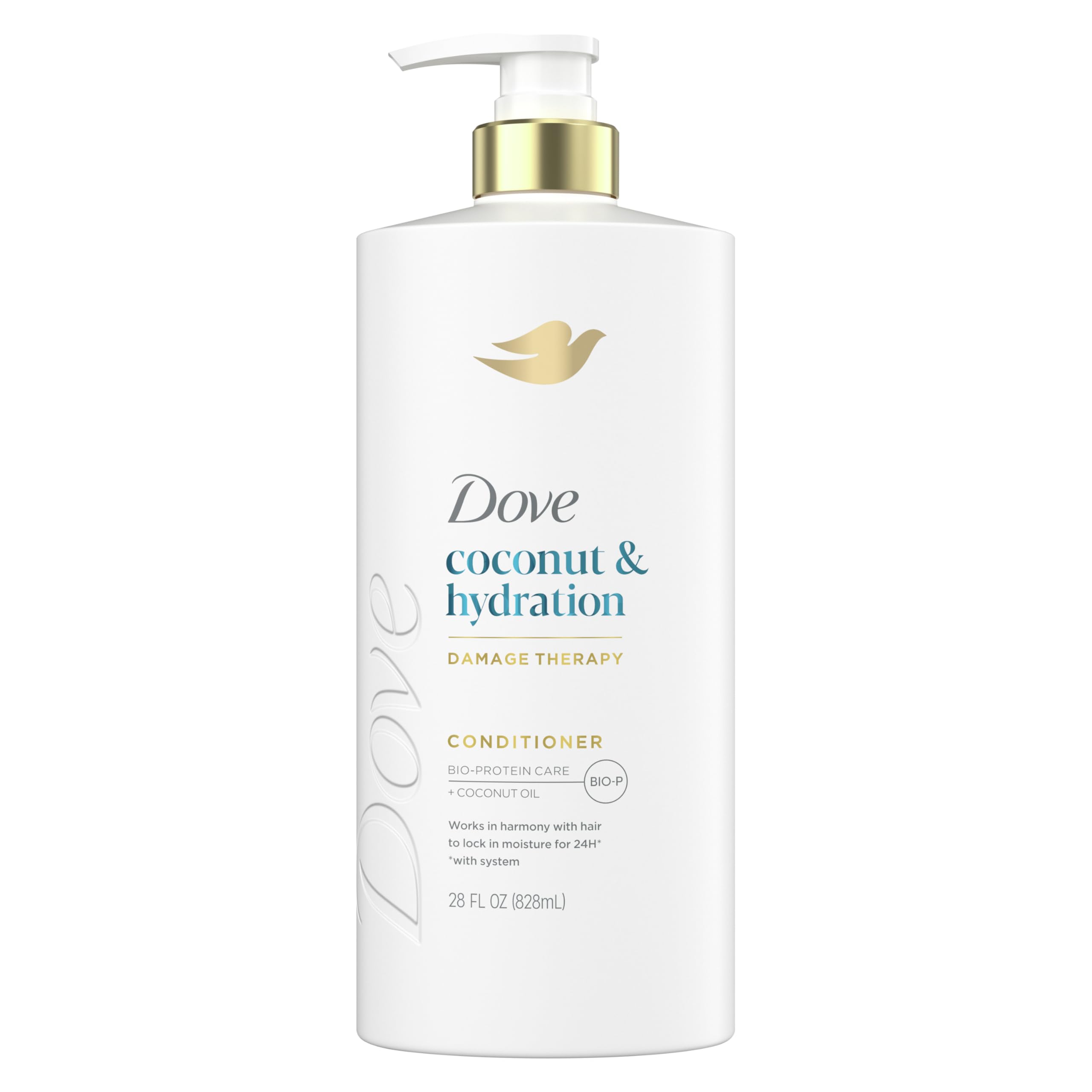 Dove Conditioner Coconut & Hydration for Dry Hair with Bio-Protein Care Technology and Coconut Oil 28 Fl Oz