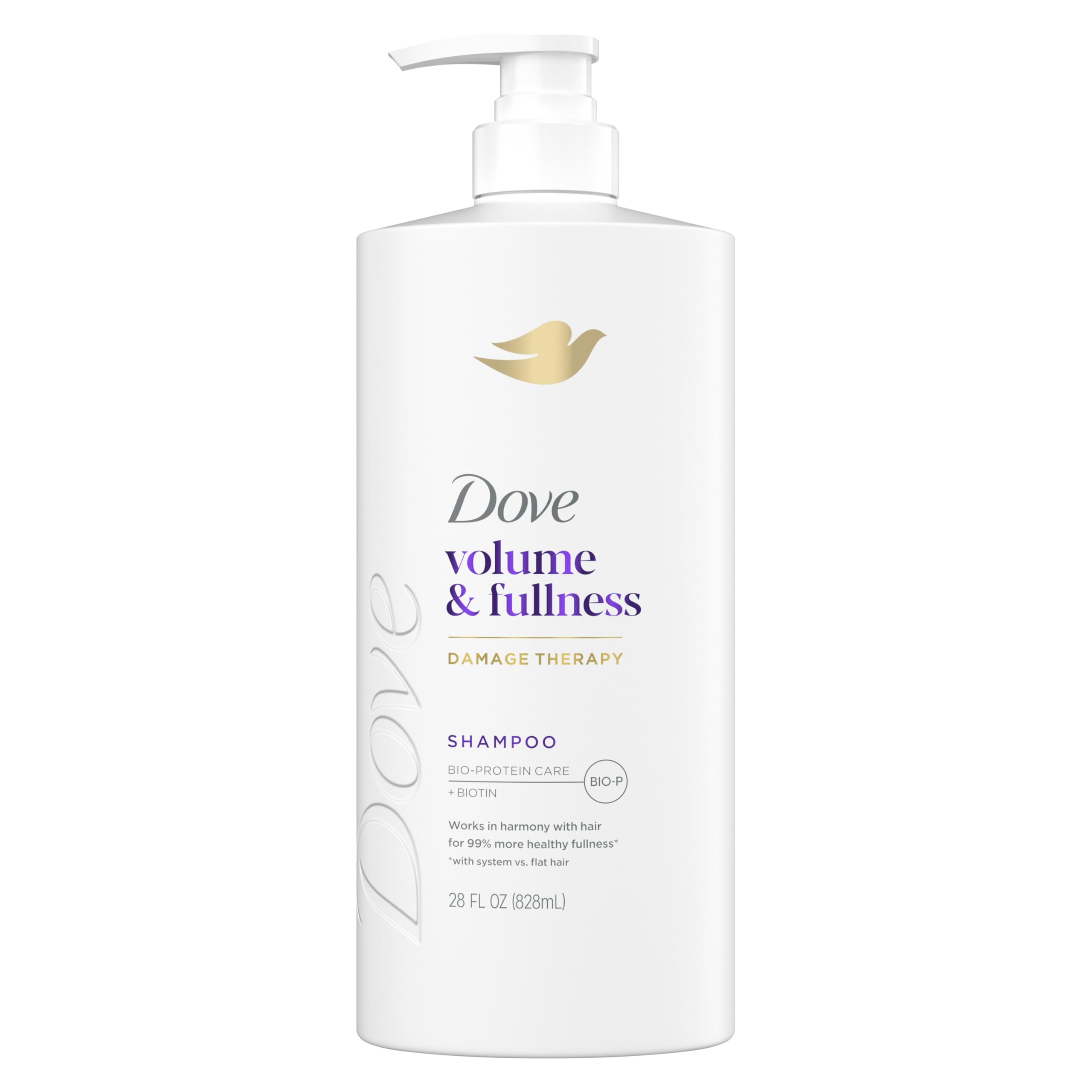 Dove Shampoo Volume & Fullness for Fine, Thin Hair with Bio-Protein Care Technology and Biotin 28 Fl Oz