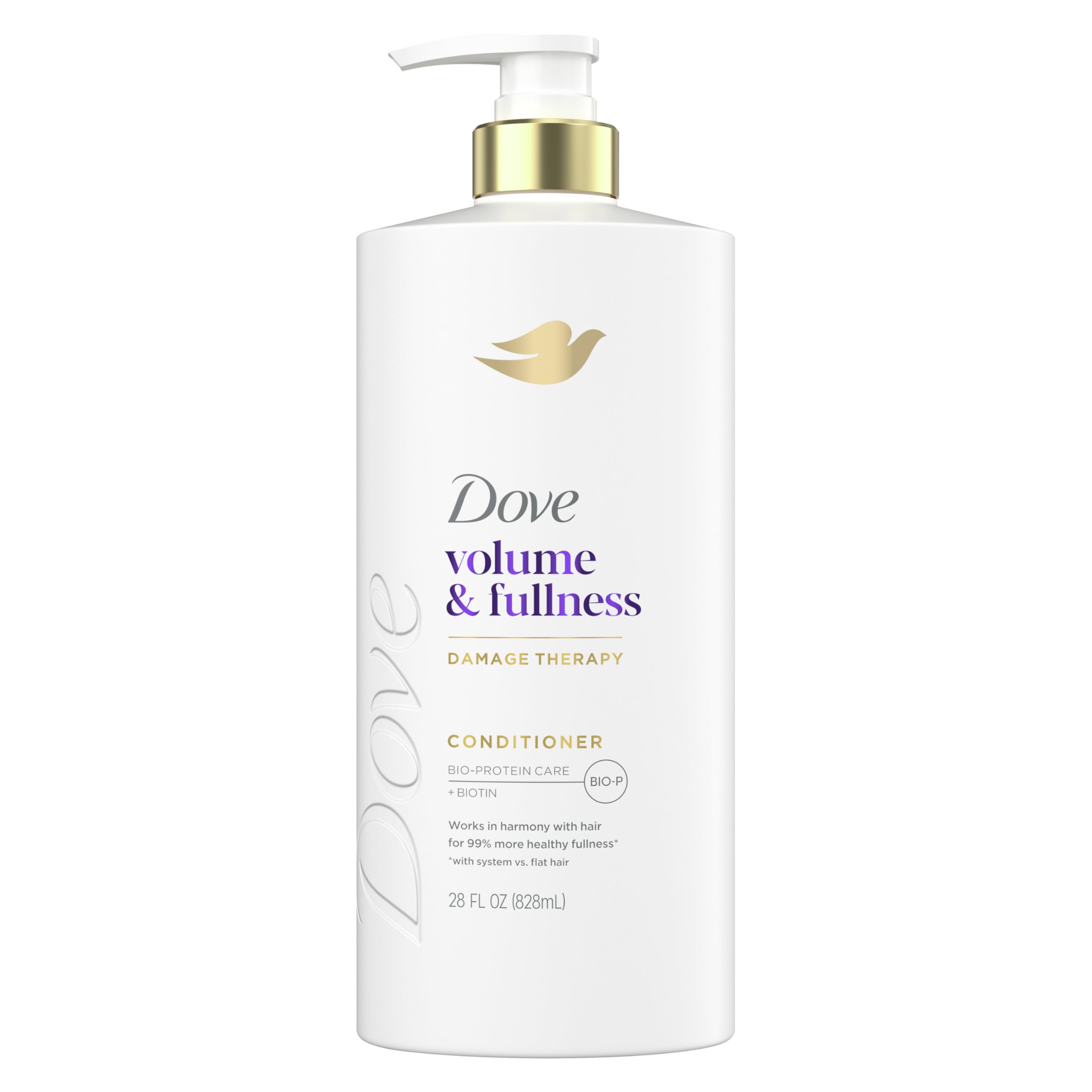Dove Conditioner Volume & Fullness for Fine, Thin Hair with Bio-Protein Care Technology and Biotin 28 Fl Oz