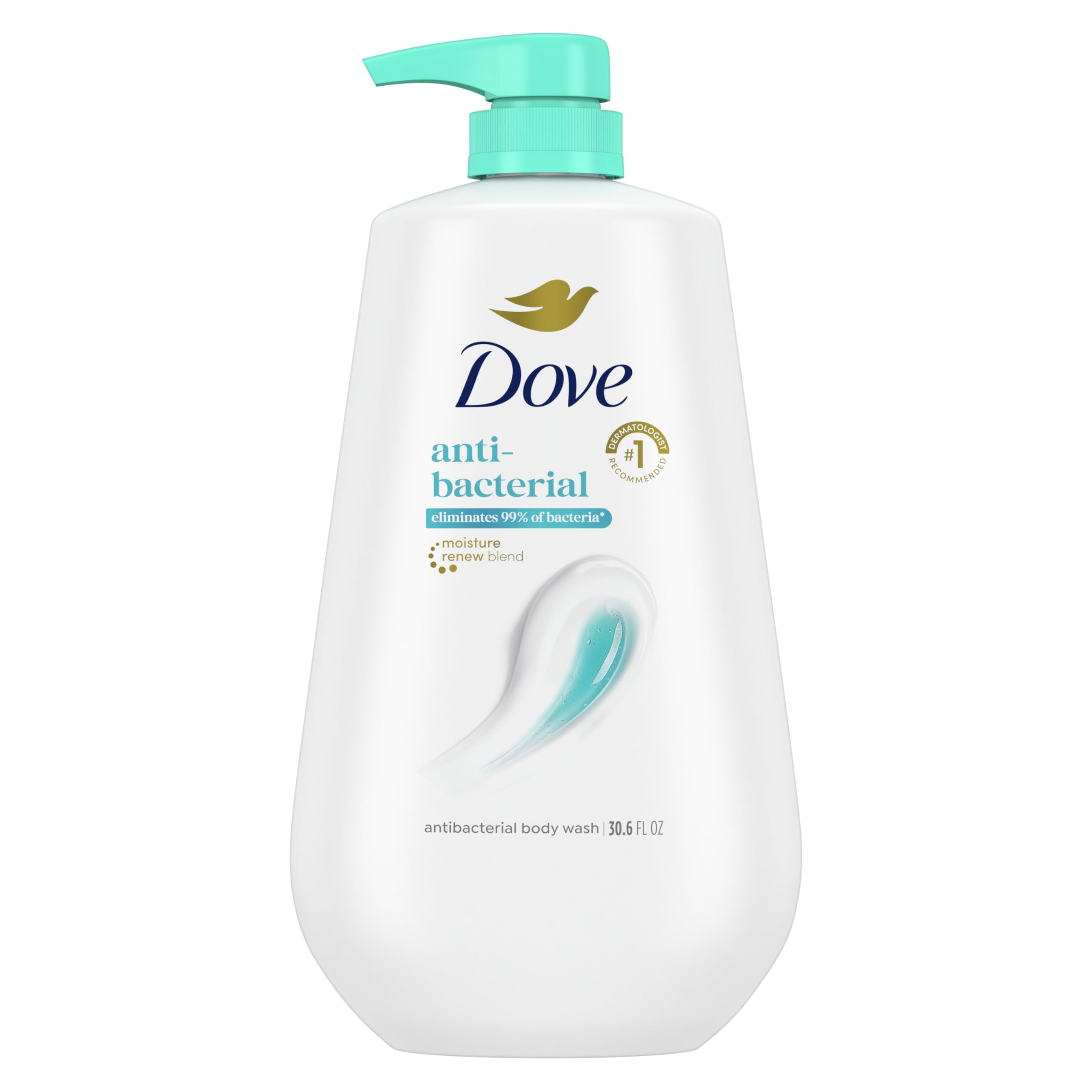 Dove Body Wash with Pump Antibacterial For All Skin Types Protects from Dryness 30.6 oz