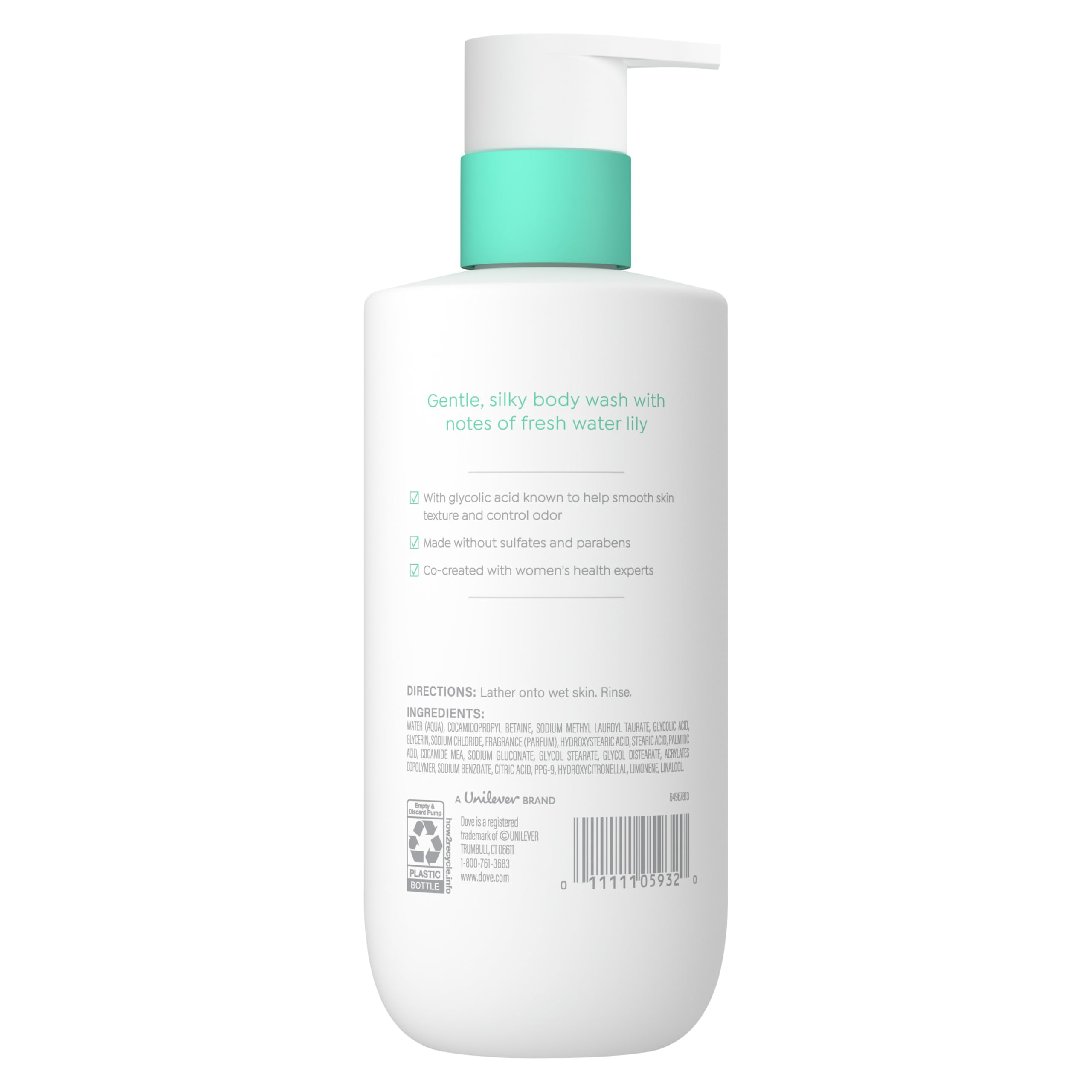 Dove Glycolic Serum Body Wash for Women - pH Optimized Feminine Wash For Skin Renewal & Odor Control, 14.2 oz