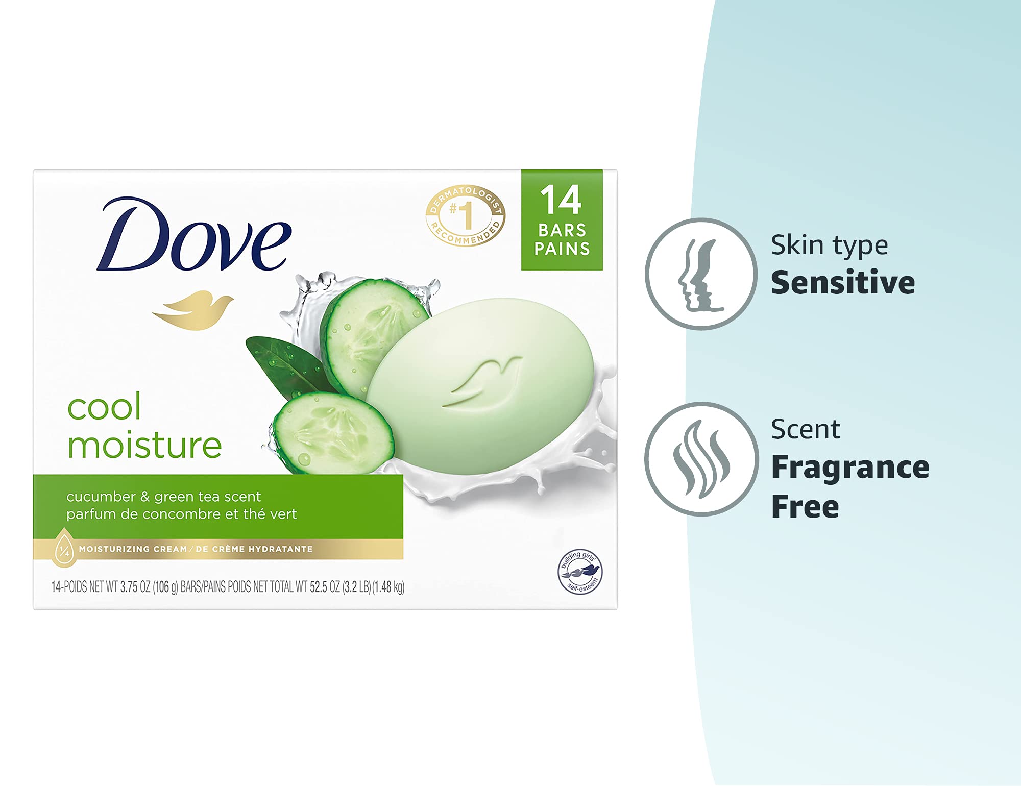 618-dove-skin-care-beauty-bar-for-softer-skin-cucumber-and-green-tea-more-moisturizing-than-bar-soap-3.75-oz-14-bars-8.jpg Dove Skin Care Beauty Bar For Softer Skin Cucumber and Green Tea More Moisturizing Than Bar Soap 3.75 oz, 14 Bars